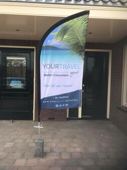 Beachflag 3 meter - HolidayPlanners