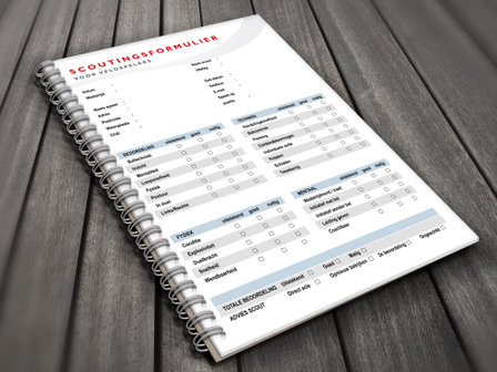 Voetbalscout Notitieblok GOALi - KLEIN (A6)