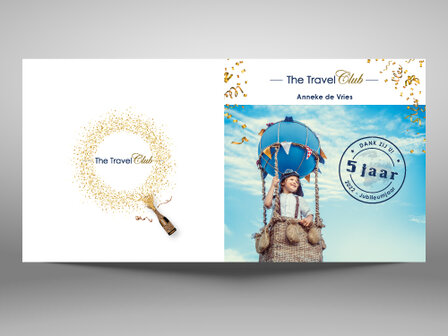 Jubileum wenskaarten incl. bedrukte envelop