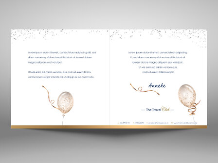 Jubileum wenskaarten incl. bedrukte envelop