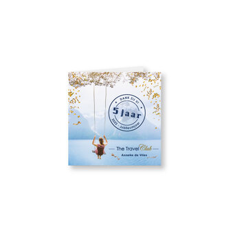 Jubileum wenskaarten incl. bedrukte envelop