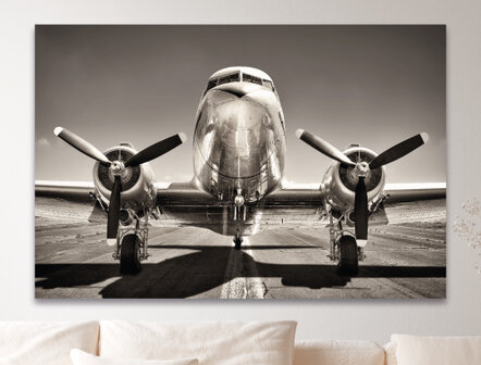 WandDeco Recht - Airplane Retro