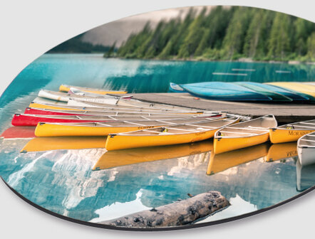 WandDeco Rond - Boats on lake