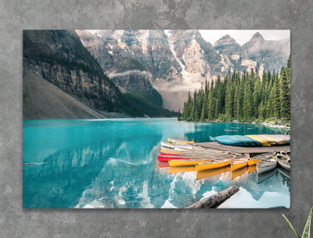 WandDeco Recht - Boats on lake