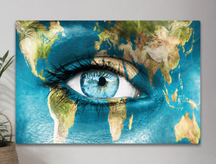 WANDDECO RECHT - EYE ON GLOBE