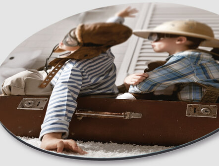 WANDDECO ROND - KIDS TRAVEL