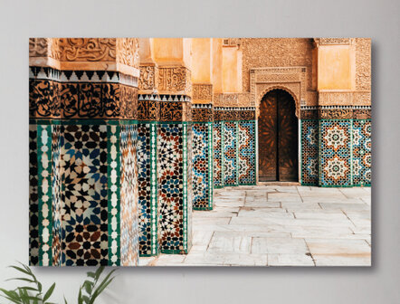 WANDDECO RECHT- MOROCCAN COART YARD