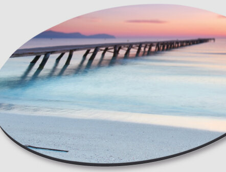 WANDDECO ROND - SUNSET OCEAN BEACH