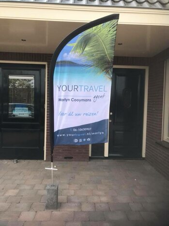 Beachflag 4 meter - YourTravel