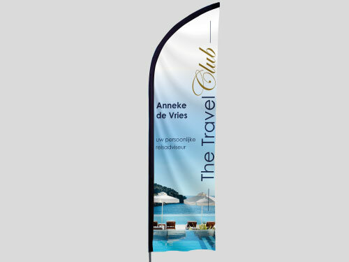 Beachflag 4 meter - HolidayPlanners