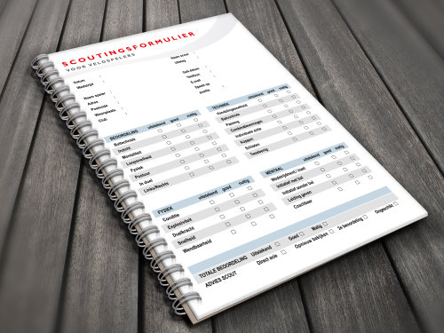 Voetbalscout Notitieblok GOALi - KLEIN (A6)