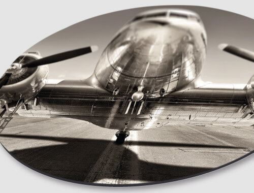 WandDeco Rond - Airplane Retro