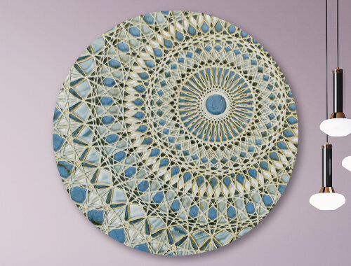 WandDeco Rond - Ancient Tile Pattern