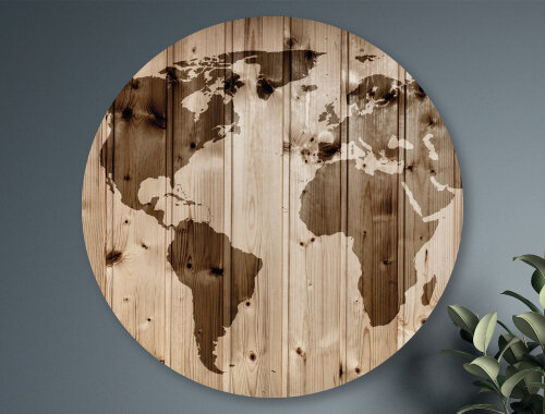 WANDDECO ROND - GLOBE LEFT