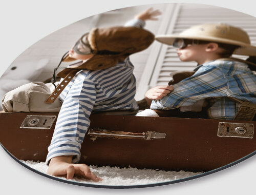 WANDDECO ROND - KIDS TRAVEL
