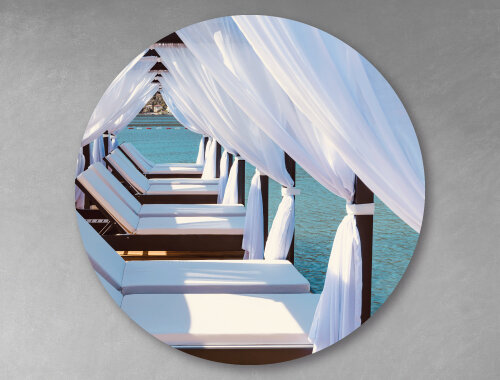 WANDDECO ROND - SUNBEDS