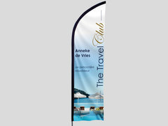 Beachflag 4 meter - The Travel Club